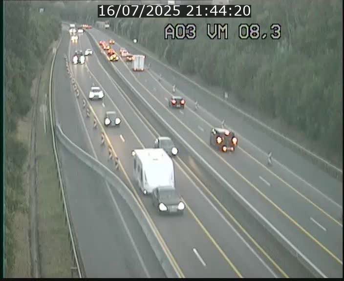 Traffic live webcam Luxembourg Bettembourg - A3 - BK 8.3 - direction France