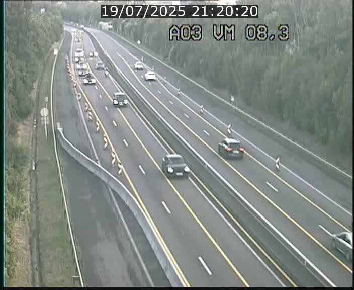 Traffic live webcam Luxembourg Bettembourg - A3 - BK 8.3 - direction France