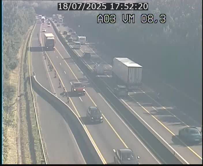 Traffic live webcam Luxembourg Bettembourg - A3 - BK 8.3 - direction France