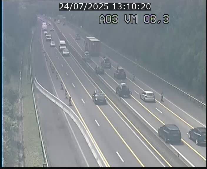 Traffic live webcam Luxembourg Bettembourg - A3 - BK 8.3 - direction France