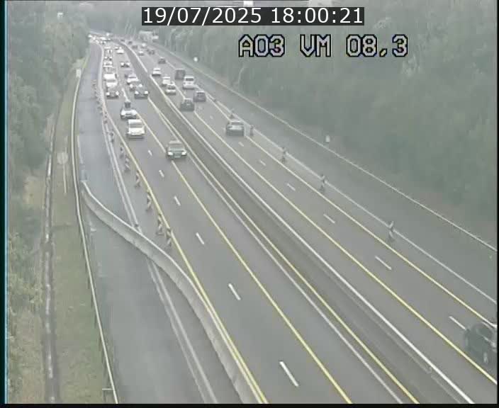 Traffic live webcam Luxembourg Bettembourg - A3 - BK 8.3 - direction France