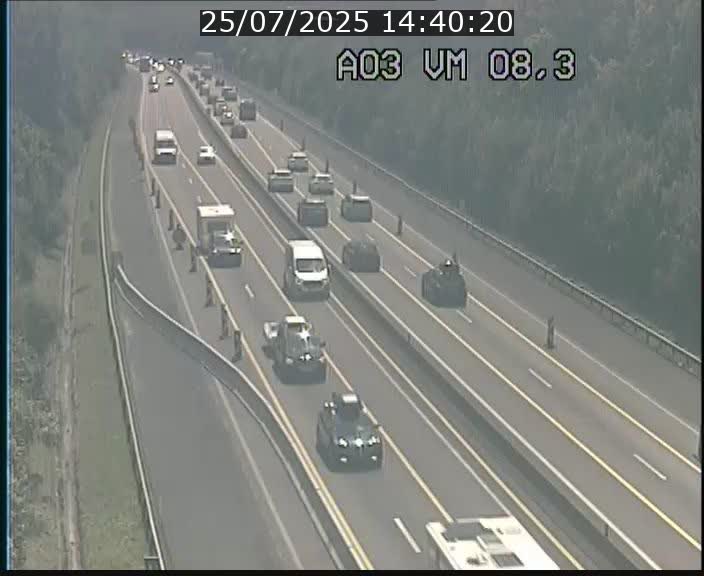 Traffic live webcam Luxembourg Bettembourg - A3 - BK 8.3 - direction France