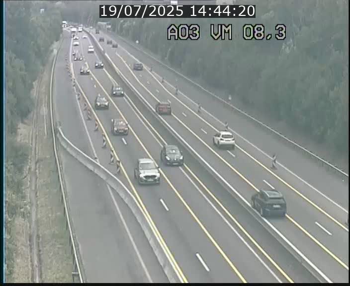 Traffic live webcam Luxembourg Bettembourg - A3 - BK 8.3 - direction France