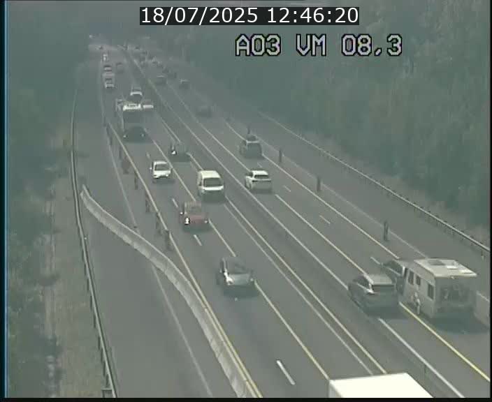 Traffic live webcam Luxembourg Bettembourg - A3 - BK 8.3 - direction France