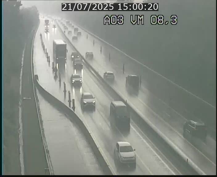 Traffic live webcam Luxembourg Bettembourg - A3 - BK 8.3 - direction France