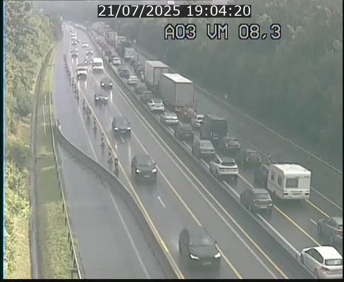 Traffic live webcam Luxembourg Bettembourg - A3 - BK 8.3 - direction France