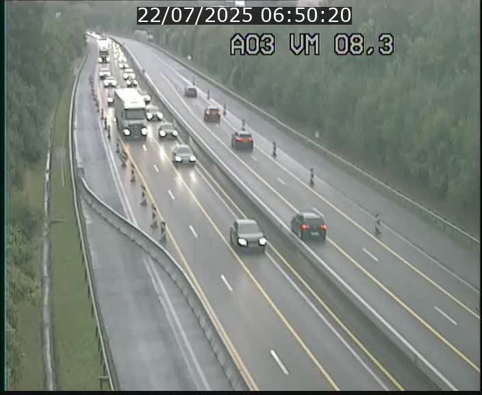 Traffic live webcam Luxembourg Bettembourg - A3 - BK 8.3 - direction France