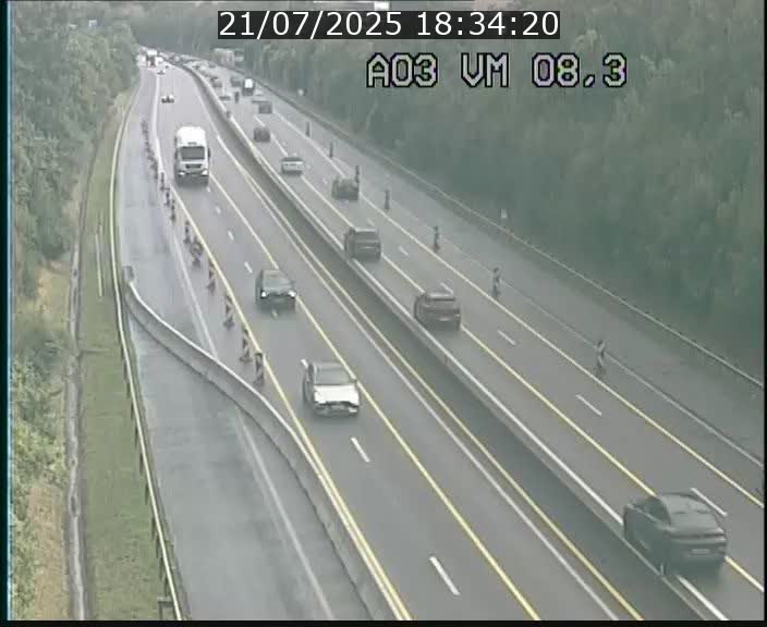 Traffic live webcam Luxembourg Bettembourg - A3 - BK 8.3 - direction France