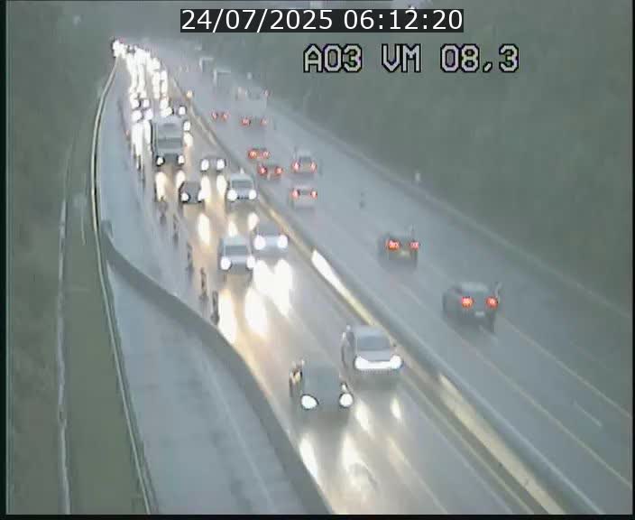 Traffic live webcam Luxembourg Bettembourg - A3 - BK 8.3 - direction France