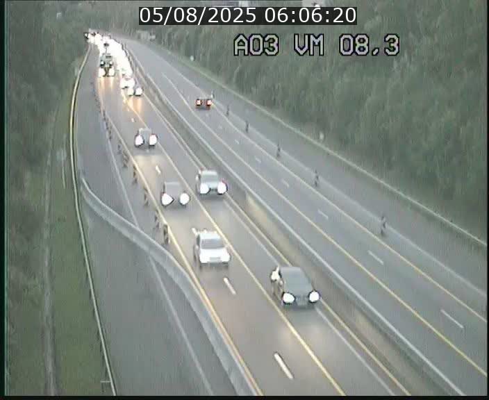 Traffic live webcam Luxembourg Bettembourg - A3 - BK 8.3 - direction France