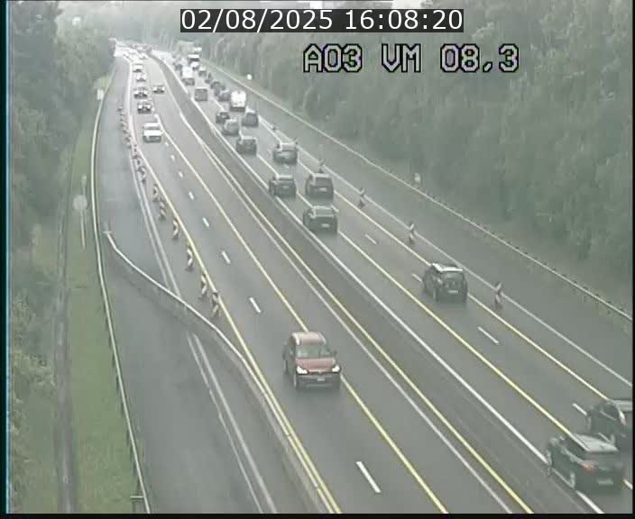 Traffic live webcam Luxembourg Bettembourg - A3 - BK 8.3 - direction France