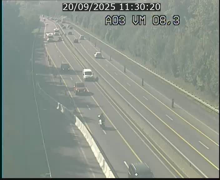 Traffic live webcam Luxembourg Bettembourg - A3 - BK 8.3 - direction France
