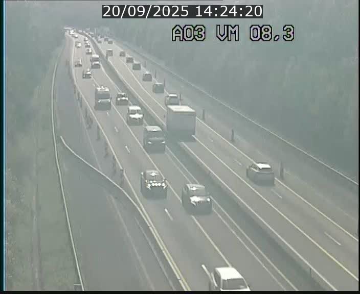 Traffic live webcam Luxembourg Bettembourg - A3 - BK 8.3 - direction France