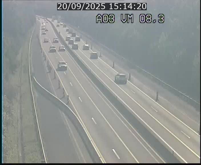 Traffic live webcam Luxembourg Bettembourg - A3 - BK 8.3 - direction France