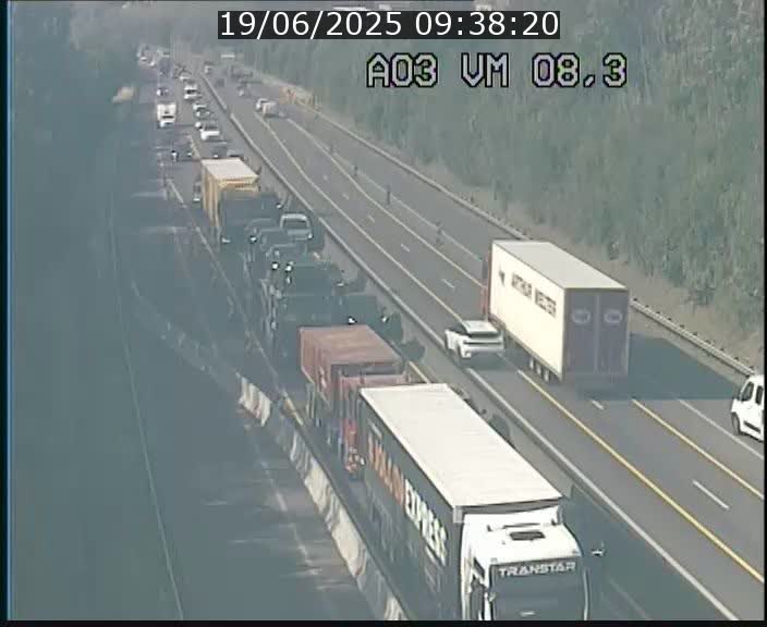 <h2>Traffic live webcam Luxembourg Bettembourg - A3 - BK 8.3 - direction France</h2>