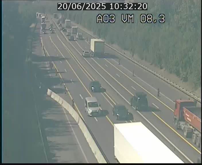 <h2>Traffic live webcam Luxembourg Bettembourg - A3 - BK 8.3 - direction France</h2>