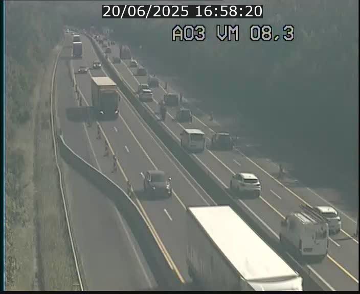 <h2>Traffic live webcam Luxembourg Bettembourg - A3 - BK 8.3 - direction France</h2>