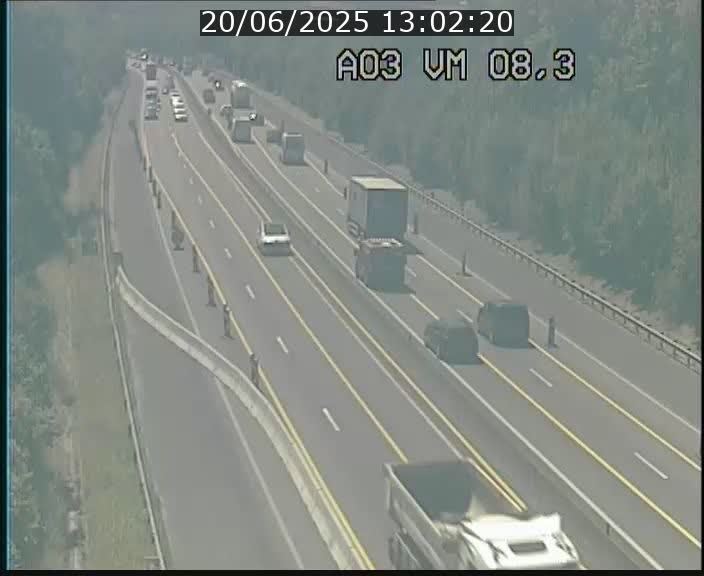 <h2>Traffic live webcam Luxembourg Bettembourg - A3 - BK 8.3 - direction France</h2>