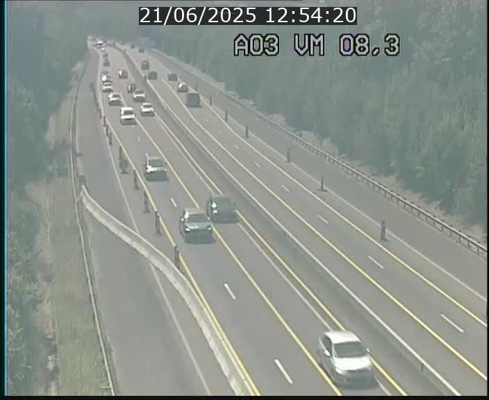 <h2>Traffic live webcam Luxembourg Bettembourg - A3 - BK 8.3 - direction France</h2>