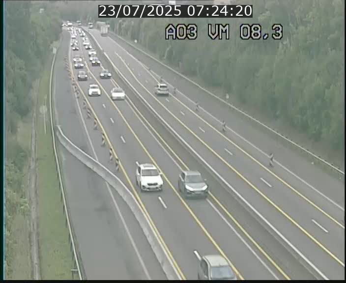 <h2>Traffic live webcam Luxembourg Bettembourg - A3 - BK 8.3 - direction France</h2>