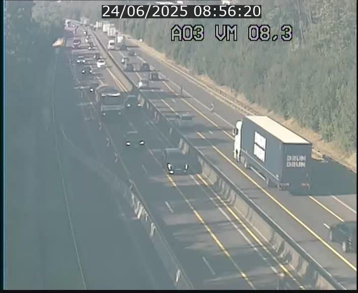 <h2>Traffic live webcam Luxembourg Bettembourg - A3 - BK 8.3 - direction France</h2>