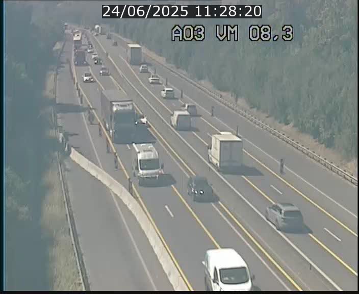 <h2>Traffic live webcam Luxembourg Bettembourg - A3 - BK 8.3 - direction France</h2>