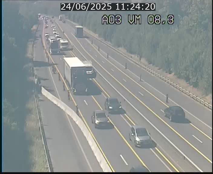 <h2>Traffic live webcam Luxembourg Bettembourg - A3 - BK 8.3 - direction France</h2>