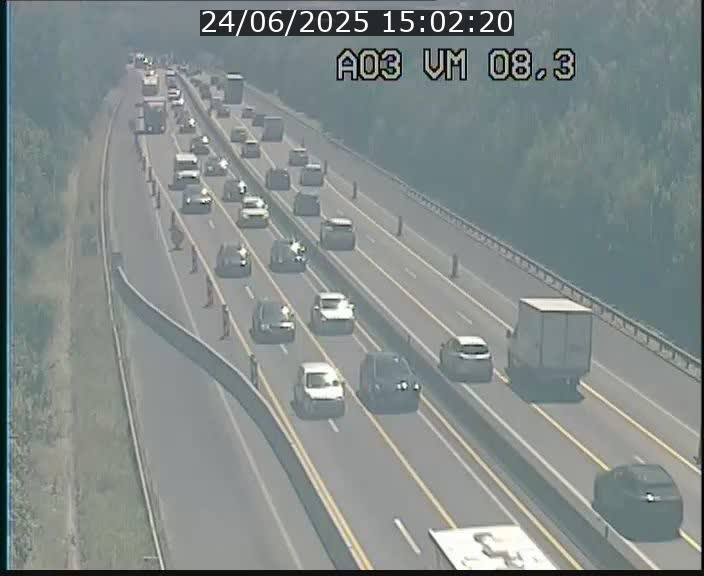 <h2>Traffic live webcam Luxembourg Bettembourg - A3 - BK 8.3 - direction France</h2>