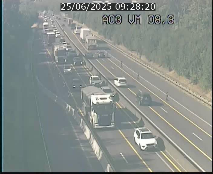 <h2>Traffic live webcam Luxembourg Bettembourg - A3 - BK 8.3 - direction France</h2>