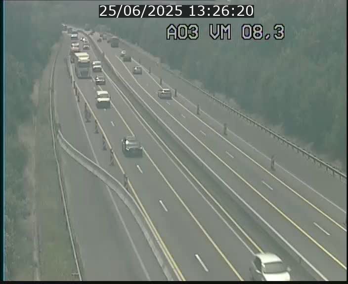 <h2>Traffic live webcam Luxembourg Bettembourg - A3 - BK 8.3 - direction France</h2>
