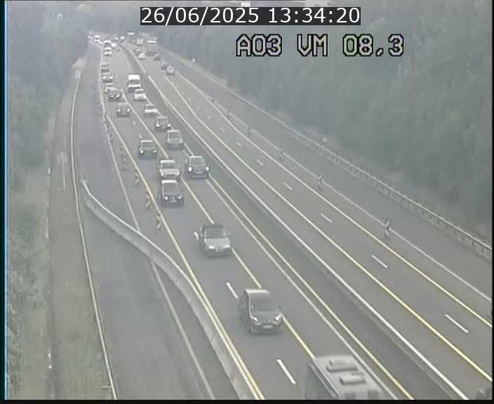 <h2>Traffic live webcam Luxembourg Bettembourg - A3 - BK 8.3 - direction France</h2>