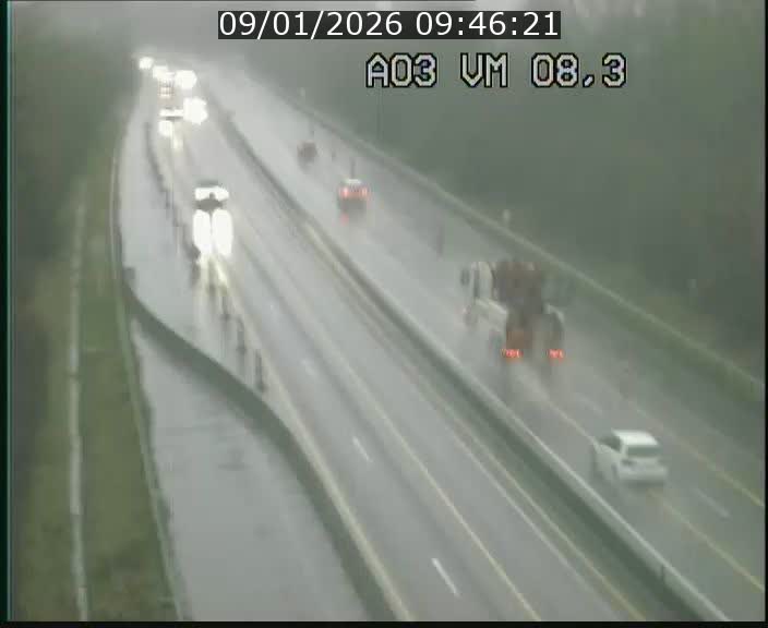 Traffic live webcam Luxembourg Bettembourg - A3 - BK 8.3 - direction France