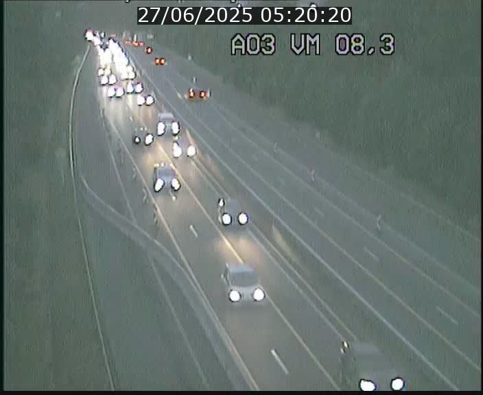 <h2>Traffic live webcam Luxembourg Bettembourg - A3 - BK 8.3 - direction France</h2>