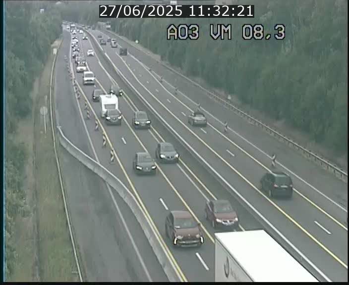 <h2>Traffic live webcam Luxembourg Bettembourg - A3 - BK 8.3 - direction France</h2>