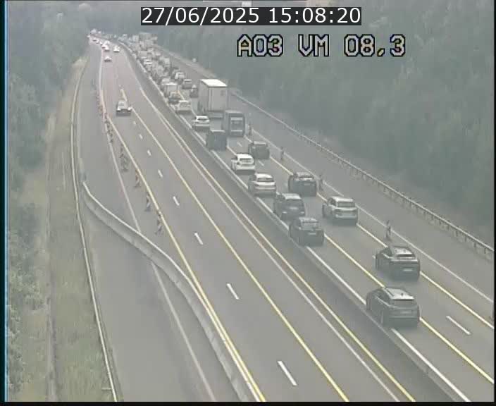 <h2>Traffic live webcam Luxembourg Bettembourg - A3 - BK 8.3 - direction France</h2>