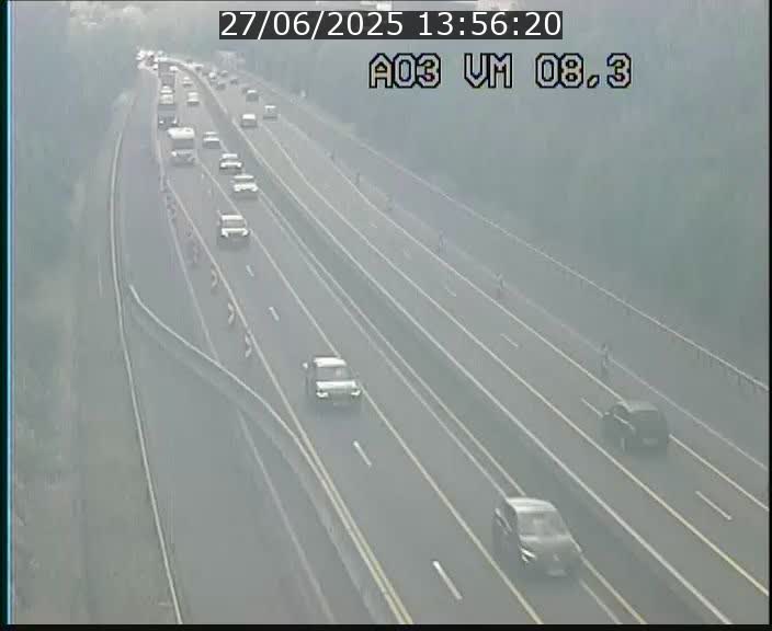 <h2>Traffic live webcam Luxembourg Bettembourg - A3 - BK 8.3 - direction France</h2>