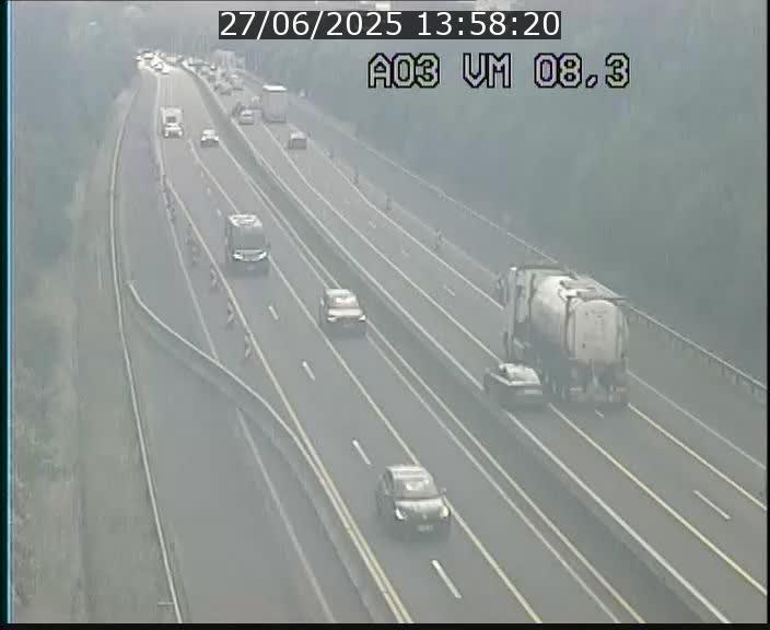 <h2>Traffic live webcam Luxembourg Bettembourg - A3 - BK 8.3 - direction France</h2>