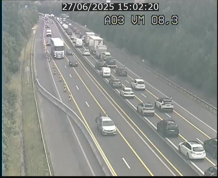 <h2>Traffic live webcam Luxembourg Bettembourg - A3 - BK 8.3 - direction France</h2>