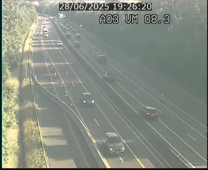 <h2>Traffic live webcam Luxembourg Bettembourg - A3 - BK 8.3 - direction France</h2>