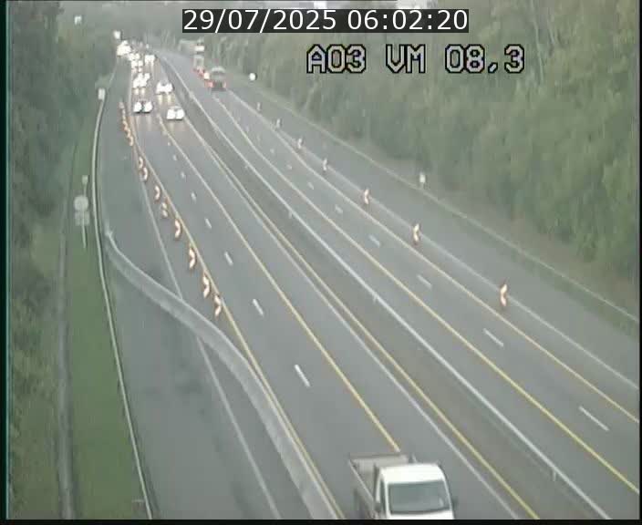 <h2>Traffic live webcam Luxembourg Bettembourg - A3 - BK 8.3 - direction France</h2>