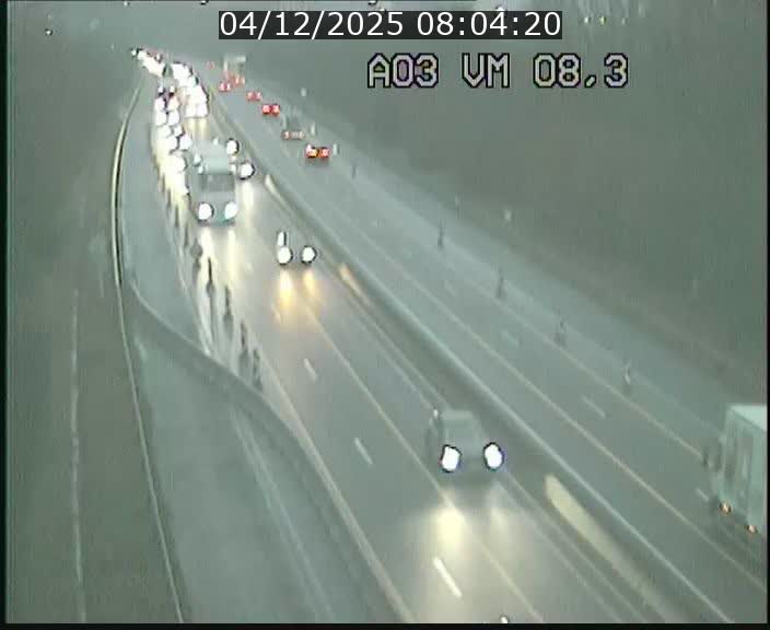 <h2>Traffic live webcam Luxembourg Bettembourg - A3 - BK 8.3 - direction France</h2>