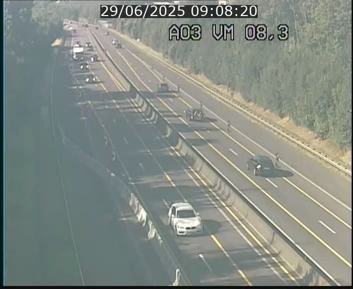 <h2>Traffic live webcam Luxembourg Bettembourg - A3 - BK 8.3 - direction France</h2>