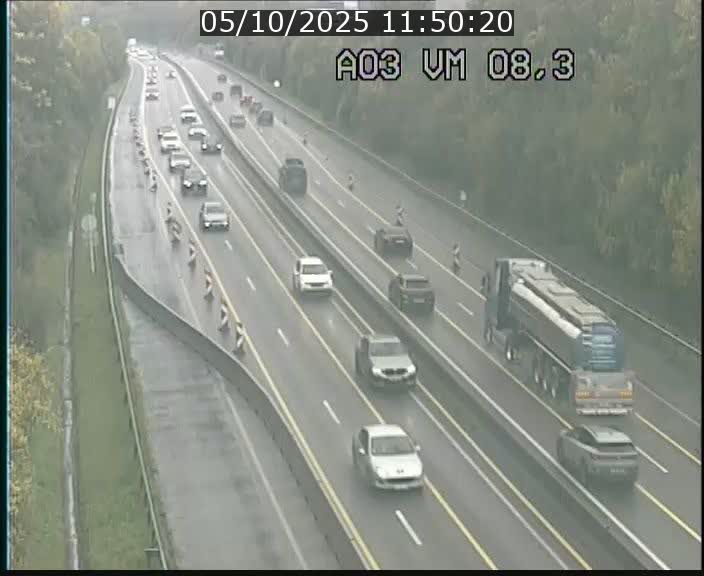 <h2>Traffic live webcam Luxembourg Bettembourg - A3 - BK 8.3 - direction France</h2>