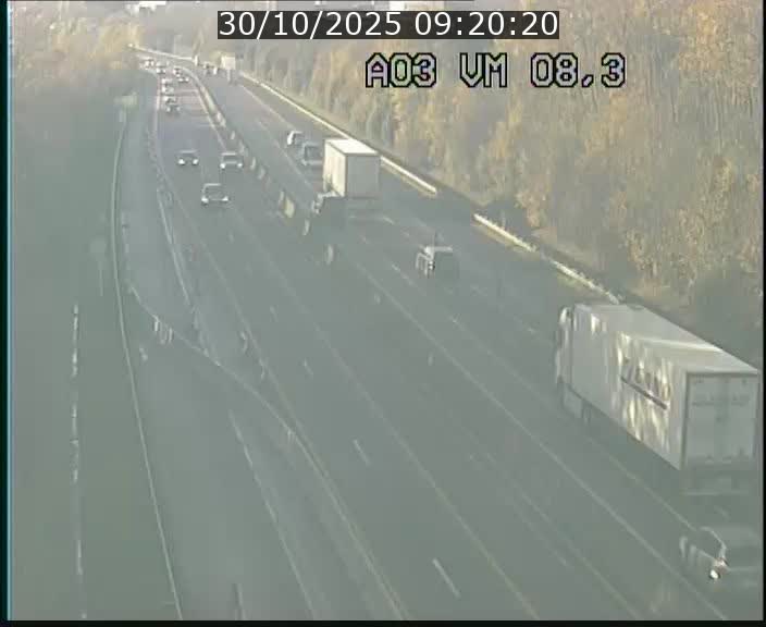 Traffic live webcam Luxembourg Bettembourg - A3 - BK 8.3 - direction France