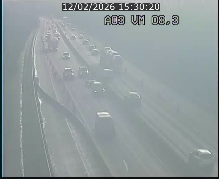 Traffic live webcam Luxembourg Bettembourg - A3 - BK 8.3 - direction France