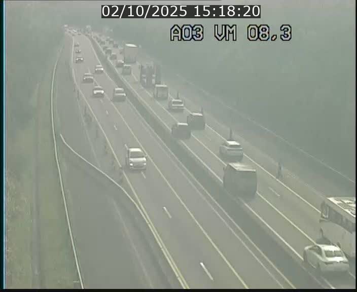 <h2>Traffic live webcam Luxembourg Bettembourg - A3 - BK 8.3 - direction France</h2>