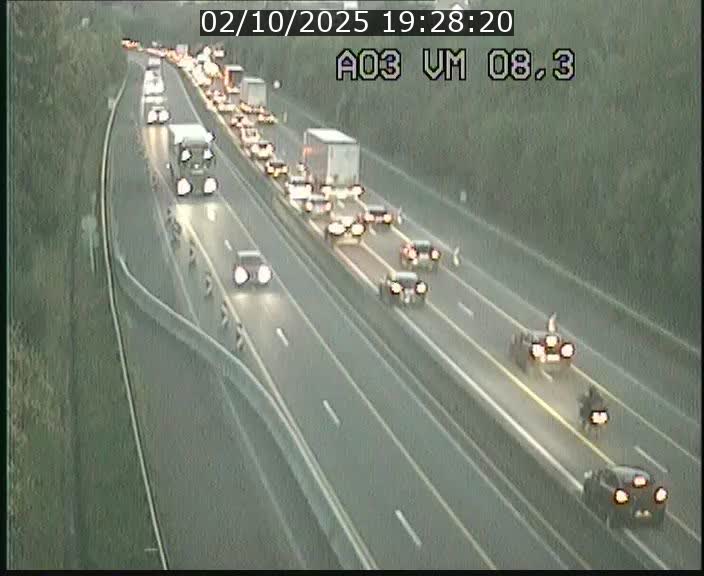 <h2>Traffic live webcam Luxembourg Bettembourg - A3 - BK 8.3 - direction France</h2>