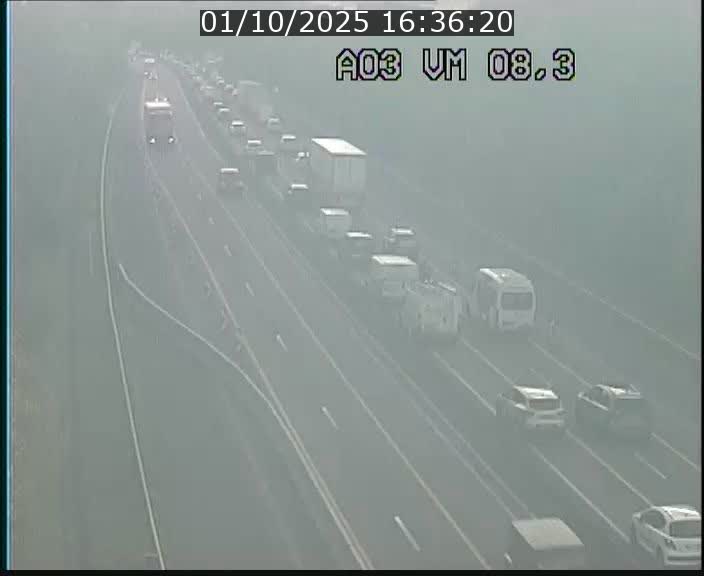 <h2>Traffic live webcam Luxembourg Bettembourg - A3 - BK 8.3 - direction France</h2>