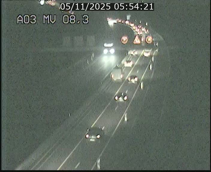 Webcam Autoroute après la Croix de Bettembourg en direction de Luxembourg sur l'A3