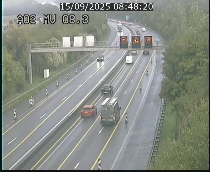 <h2>Webcam Autoroute après la Croix de Bettembourg en direction de Luxembourg sur l'A3</h2>